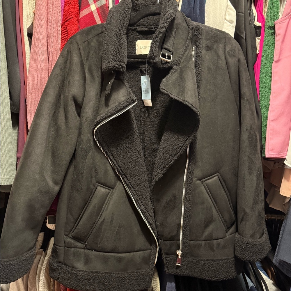 LOFT Black Textured Jacket